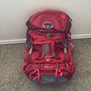 Osprey Ariel 55 WS with rain cover